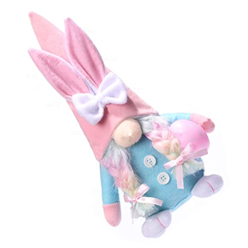 RORPOIR Osterpuppe Hasen Kostüm Set Kaninchen Zwerghase Plüsch Einhorn Haushase Squishmellow Tier Küken Hasenohren Zwerge Dekorationen Für Zuhause Süßer Squishy Stoff von RORPOIR