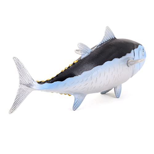 RORPOIR Simulierter Thunfisch Desktop-Handwerk Fisch Spielzeug Kinderspielzeug Modelle Ornament Spielzeug Fisch Fischfiguren Kleiner Fisch Zubehör Kunsthandwerk schmücken Dekorationen PVC von RORPOIR