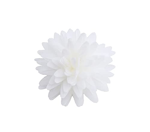 Bella Decor Essbare Blumen Weiße Pompon Gänseblümchen 12 Stück Tortendeko Blüten Für Torte Aus Oblate Deko Für Kuchen Muffins Dessert von ROSEDECOR