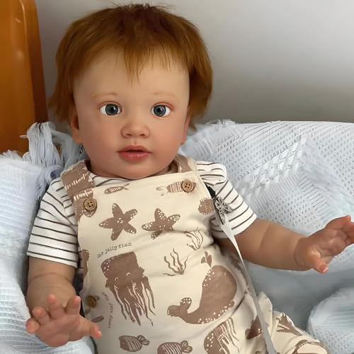ROSHUAN 66 cm große, realistische Reborn-Babypuppe, große Kleinkind-Jungen-Puppe, die aus dem echten Leben aussieht, weiches Tuch, beschwerter Körper, lebensechte Kleinkind-Puppe, Spielzeug für Kinder ROSHUAN 66 cm große, realistische Reborn-Babypuppe, große Kleinkind-Jungen-Puppe, die aus dem echten Leben aussieht, weiches Tuch, beschwerter Körper, lebensechte Kleinkind-Puppe, Spielzeug für Kinder von ROSHUAN