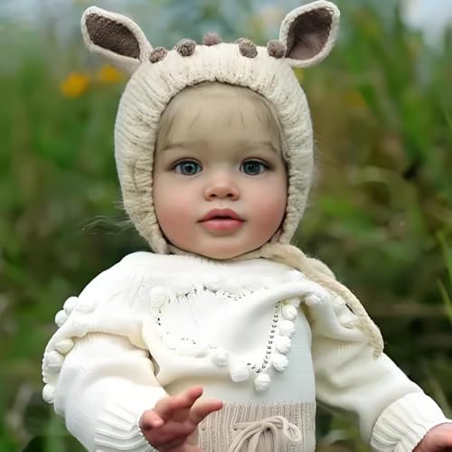 ROSHUAN 66 cm große Größe Reborn Kleinkind Puppen Real Life Reborn Babypuppen Blondes Haar Mädchen Weiches Tuch Körper gewichtet, die echt aussehen Babypuppe Spielzeug Lebensechte Kleinkindpuppe für ROSHUAN 66 cm große Größe Reborn Kleinkind Puppen Real Life Reborn Babypuppen Blondes Haar Mädchen Weiches Tuch Körper gewichtet, die echt aussehen Babypuppe Spielzeug Lebensechte Kleinkindpuppe für von ROSHUAN