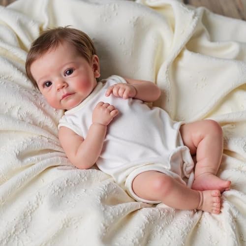 ROSHUAN Real Life Reborn Babypuppen Silikon Ganzkörper Vinyl Mädchen 19 Zoll Realistische Babypuppe Wurzelhaar, die echt lebensecht aussehen Neugeborene Babys Puppen Handgemachtes Spielzeug ROSHUAN Real Life Reborn Babypuppen Silikon Ganzkörper Vinyl Mädchen 19 Zoll Realistische Babypuppe Wurzelhaar, die echt lebensecht aussehen Neugeborene Babys Puppen Handgemachtes Spielzeug von ROSHUAN