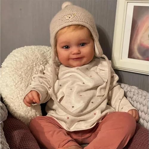 ROSHUAN Real Life Reborn Babypuppen Silikon Ganzkörper Vinyl Mädchen 50,8 cm Süß lächelnd lebensechte Babypuppe Realistische Neugeborene Babys Puppen Handgemachtes Spielzeug für Kinder ab 3 Jahren ROSHUAN Real Life Reborn Babypuppen Silikon Ganzkörper Vinyl Mädchen 50,8 cm Süß lächelnd lebensechte Babypuppe Realistische Neugeborene Babys Puppen Handgemachtes Spielzeug für Kinder ab 3 Jahren von ROSHUAN