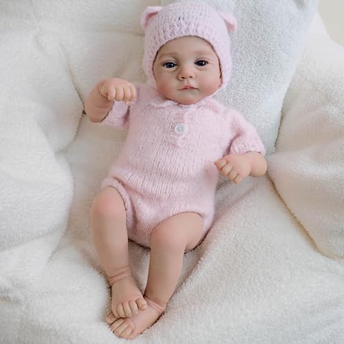 ROSHUAN Realistische Reborn Babypuppen Mädchen 18 Zoll Realistische-Babypuppen Weicher Stoffkörper, die echt Aussehen Lebensechte Neugeborenen Babypuppe für Kinder ab 3 Jahren ROSHUAN Realistische Reborn Babypuppen Mädchen 18 Zoll Realistische-Babypuppen Weicher Stoffkörper, die echt Aussehen Lebensechte Neugeborenen Babypuppe für Kinder ab 3 Jahren von ROSHUAN