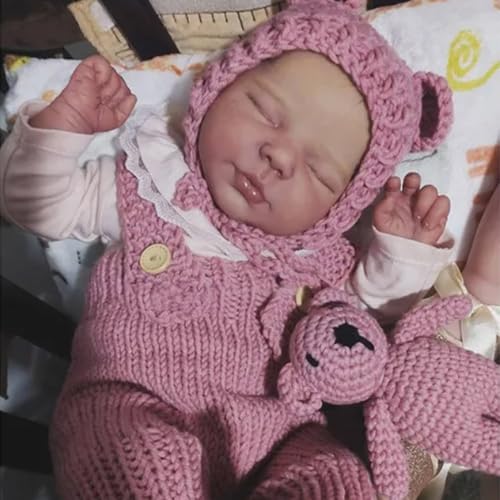 ROSHUAN Realistische Reborn Babypuppen Mädchen 20 Zoll Realistische Babypuppe Lebensechte Schlafende Neugeborenenpuppe Weicher Stoffkörper Spielzeug für Kinder ab 3 Jahren ROSHUAN Realistische Reborn Babypuppen Mädchen 20 Zoll Realistische Babypuppe Lebensechte Schlafende Neugeborenenpuppe Weicher Stoffkörper Spielzeug für Kinder ab 3 Jahren von ROSHUAN