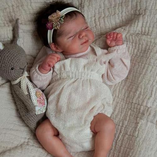 ROSHUAN Realistische Reborn Babypuppen Silikon Ganzkörper Vinyl Mädchen 18 Zoll Real Life Neugeborene Babypuppe Handgemachte lebensechte Babies Puppen, die echt aussehen Säuglingspuppe Spielzeug für ROSHUAN Realistische Reborn Babypuppen Silikon Ganzkörper Vinyl Mädchen 18 Zoll Real Life Neugeborene Babypuppe Handgemachte lebensechte Babies Puppen, die echt aussehen Säuglingspuppe Spielzeug für von ROSHUAN
