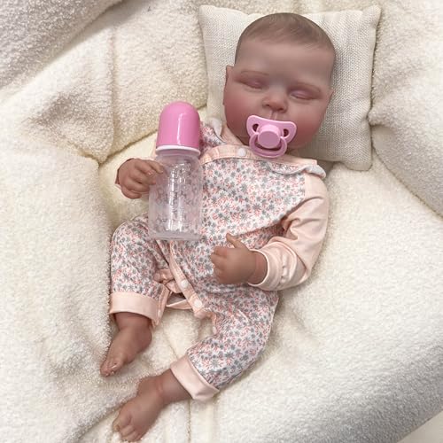 ROSHUAN Reborn Baby Dolls Girl 50.8 cm Soft Body Realistic Newborn Baby Dolls Full Vinyl Squishy Lifelike Baby Dolls That Look Real Life Anatomically Correct Girl Dolls Waterproof Toy Gifts von ROSHUAN