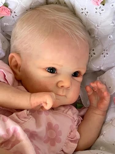 ROSHUAN Reborn Baby Puppen Mädchen Silikon Ganzkörper 18 Zoll Realistische Neugeborene Baby Puppen Anatomisch Korrekt Lebensechte Baby Puppen Die Echt Aussehen von ROSHUAN