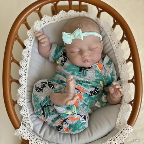 ROSHUAN Reborn Babypuppen Augen schließen Mädchen 19 Zoll Real Life Babypuppe Weiches Tuch Körper Bemalte Haare Die Echt Lebensecht Neugeborenen Babys Puppen Spielzeug für Kinder Geschenke ROSHUAN Reborn Babypuppen Augen schließen Mädchen 19 Zoll Real Life Babypuppe Weiches Tuch Körper Bemalte Haare Die Echt Lebensecht Neugeborenen Babys Puppen Spielzeug für Kinder Geschenke von ROSHUAN