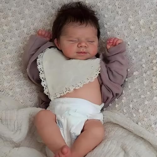 ROSHUAN Reborn Babypuppen Silikon Ganzkörper Vinyl 45,7 cm Realistische Babypuppen Mädchen Augen Schließen Lebensechte Neugeborene Babys Puppe Die Echt Leben Wie Babys Puppe Für Kinder Geschenke ROSHUAN Reborn Babypuppen Silikon Ganzkörper Vinyl 45,7 cm Realistische Babypuppen Mädchen Augen Schließen Lebensechte Neugeborene Babys Puppe Die Echt Leben Wie Babys Puppe Für Kinder Geschenke von ROSHUAN