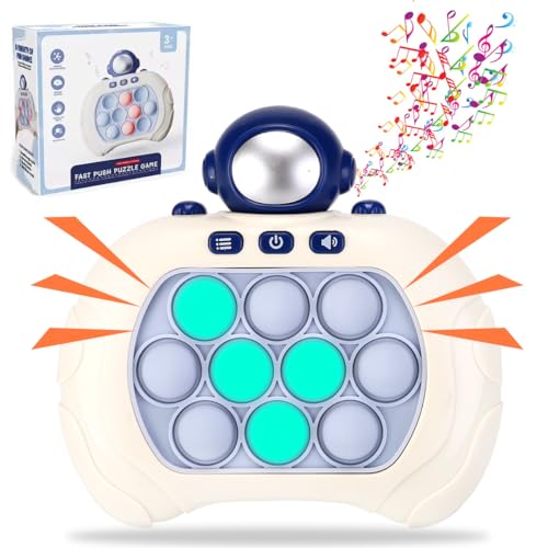 ROUSKY Quick Push Bubble Game for Kids & Adults, Mini Handheld Fast Speed Push Game, Relieving Stress Pop Fidget Game Toys for Boys, Girls, Teens (Astronaut) von ROUSKY