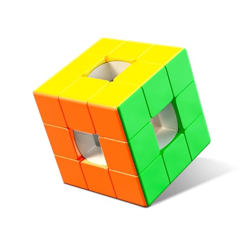 ROXENDA 3x3 Speed Cube Professioneller Zauberwürfel – Stickerless 3x3x3 Hollow-Core-Magic Cube mit reibungslosem Drehmechanismus, 3D-Puzzle für Speedcubing & Sammler ROXENDA 3x3 Speed Cube Professioneller Zauberwürfel – Stickerless 3x3x3 Hollow-Core-Magic Cube mit reibungslosem Drehmechanismus, 3D-Puzzle für Speedcubing & Sammler von ROXENDA