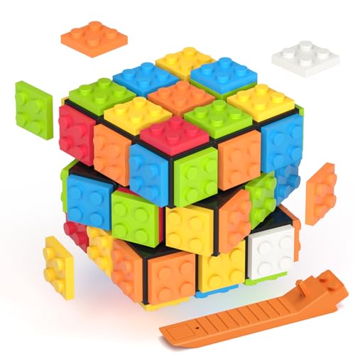 ROXENDA Zauberwürfel,Ziegelsteine Magie mit dem Quadrat 3x3, Puzzle und 3D schnelle würfel, für Kinder und Erwachsene, die spaß haben (schwarz) von ROXENDA