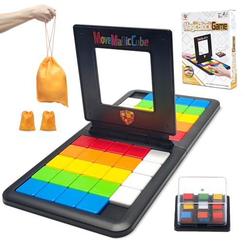 ROXENDA Zauberwürfel Spiel, Spiel-Magic Block Gameame Brettspiel Für Zwei Zauberwürfel-Kampfspiel Geburtstagsgeschenk für Kinder (Mit Aufbewahrungstasche) von ROXENDA