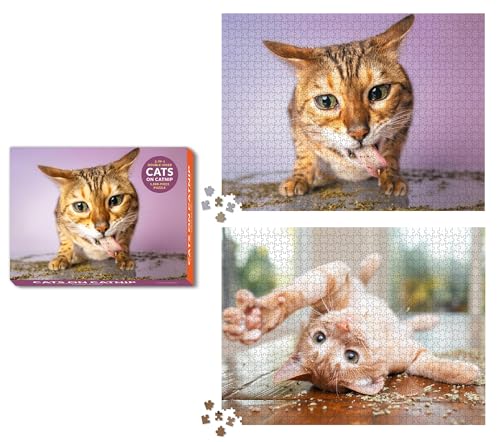 Cats on Catnip 2-in-1 Double-Sided 1,000-piece Puzzle von RP Studio