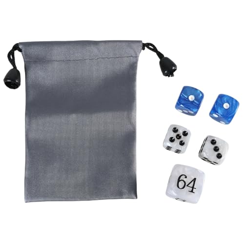 RPFROP Elegante Perlmuttfarbene Würfel Für Spielbegeisterte. Acryl Gaming Würfel Zubehör. Klassisches Perlen Würfel Set Für Backgammon von RPFROP