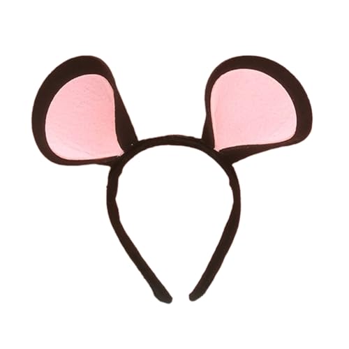 RPFROP Maus Ohr Hairhoop Cartoon Ohr Stirnband Cosplay Kostüm Weihnachten Party Schöne Kopfschmuck Erwachsene Kinder Lustige Kopfbedeckung von RPFROP