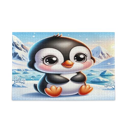 Cute Cartoon Pinguin Wood Jigsaw Puzzles Adult, Puzzle Toy, Beautiful Puzzles for Adults, Unique Jigsaw Puzzles von RPLIFE