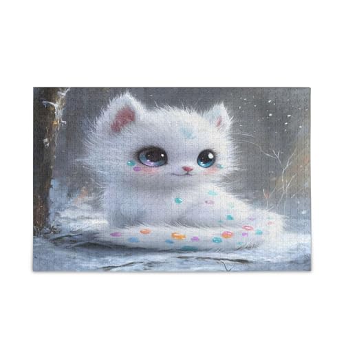 Cute Cat Wood Jigsaw Puzzles, 1000 Puzzles for Adults, Unique Puzzle, Family Puzzle von RPLIFE