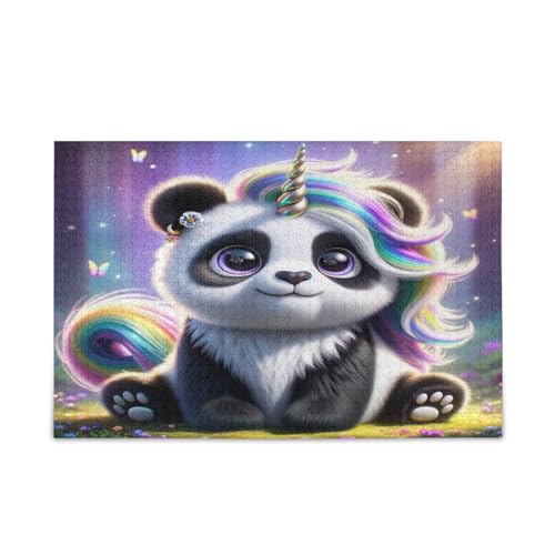 Cute Unicorn Panda Puzzles 1000 Peices, Wood Puzzles Adult, Family Puzzles Cute Unicorn Panda Puzzles 1000 Peices, Wood Puzzles Adult, Family Puzzles von RPLIFE