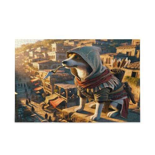 Dog Looking Distance Jigsaw Puzzles, Unique Jigsaw Puzzles, Fun Puzzles, Mind Games for Adults von RPLIFE