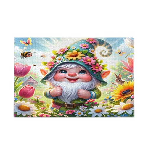 Frühlings-Wichtel-Puzzle, schönes Puzzle, 1000 Teile, Puzzle für Familie, 74 x 70 cm Frühlings-Wichtel-Puzzle, schönes Puzzle, 1000 Teile, Puzzle für Familie, 74 x 70 cm von RPLIFE