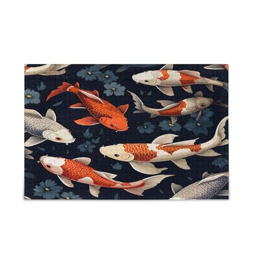 Koi Fische Puzzles für Familie 1000 Teile Puzzle Schöne Puzzle Puzzle Spielzeug von RPLIFE