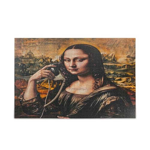 Mona Lisa Puzzles, Einzigartige Puzzles für Erwachsene, lustige Puzzles, Gehirnspiel von RPLIFE