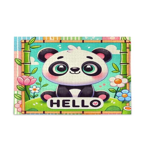 Nette Panda Holz Puzzle Erwachsene, Gehirn-Spiel, schönes Puzzle, einzigartiges Puzzle von RPLIFE