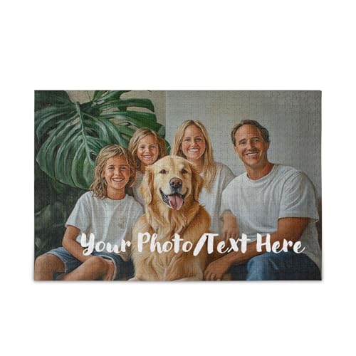 Personalisierte Holz-Puzzles von Foto, 500 Teile, individuelles Puzzle für Erwachsene und Kinder, Familie, Hochzeit, Abschlussfeier, Geschenk von RPLIFE