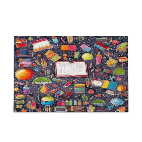 School Related Items Adult Puzzles Puzzle 500 Piece Unique Puzzle Family Puzzles von RPLIFE