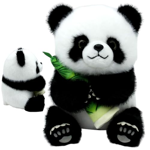 RPUCHST Panda Plüsch, Panda Plüschtier Spielzeug, Panda Plüschtier Puppe für Kinder, ür Babys Kinder Mädchen Jungen Cartoon Plüschtier Geschenkn, zum Kuscheln, Spielen & Schlafen 21cm von RPUCHST