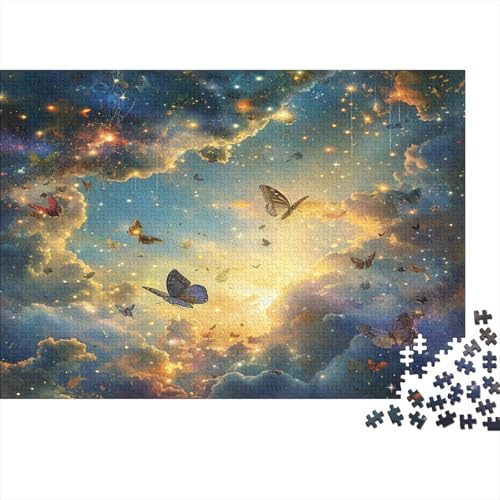 Schmetterling Puzzle 1000 Teile,für Erwachsene, Impossible Puzzle,farbenfrohes Legespiel,GesKükenlichkeitsspiel Für Die Ganze Familie,Erwachsenenpuzzle Puzzel 1000pcs (75x50cm) von RRDFUUDDS