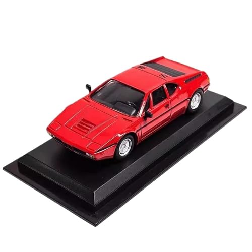 1:43 for BMW M1 Klassischer Sportwagen Druckguss Modellauto Legierung Spielzeugauto Miniatur Fahrzeug Sammlung Rot von RSFIL