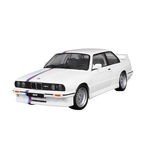 RSFIL 1:24 for BMW M3 1988 Klassischer Sportwagen Diecast Modellauto Großes Spielzeugauto Geschenk Auto Kunst Ornamente(White) von RSFIL