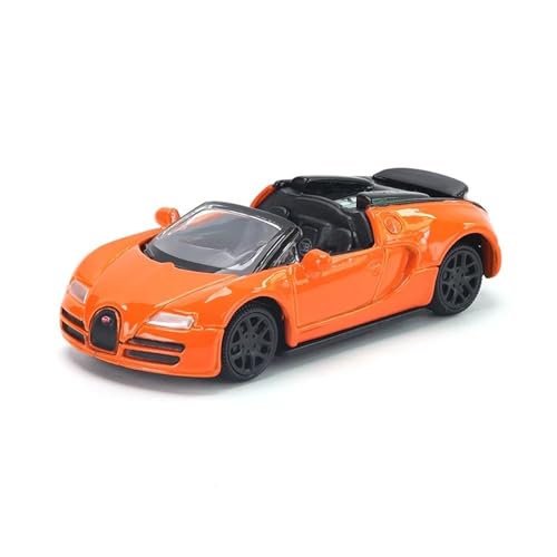RSFIL 1:64 for Bugatti Veyron Sportwagen Modell Spielzeugauto Geschenk Miniatur Fahrzeug Sammlung Diecast Auto Orange von RSFIL