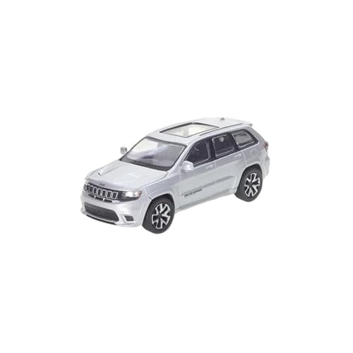 RSFIL 1:64 for Jeep Cherokee Trackhawk Geländewagen Legierung Modell Auto Miniatur Fahrzeug Sammlung Spielzeugauto(Silver) von RSFIL