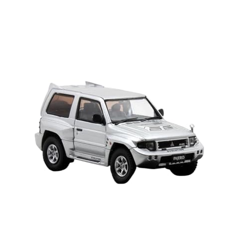 RSFIL 1:64 for Mitsubishi Pajero Evolution Maßstab Druckguss Auto Modell Miniatur Fahrzeug Metall Spielzeugauto Silber von RSFIL