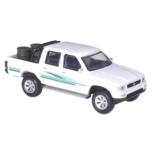 RSFIL 1:64 for Toyota Hilux Pickup Truck Maßstab Automodell Metall Spielzeugauto Miniatur Fahrzeug Sammlerstück Weiß von RSFIL