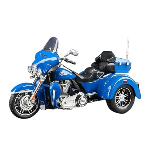 RSFIL Motorradmodell 1:9 for Harley Davidson CVO Tri Glide Freizeit Touring Motorrad Motorrad Spielzeug mit Sound und Licht mehrfarbig(Blue) von RSFIL