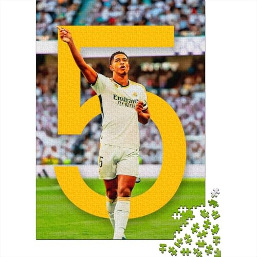 Bellingham Holz Puzzle - Football Puzzle Spiel Für Intellektuell Lehrreich Spielzeug - Geschenk Für Ehemann Freund Freundin Schwester Bruder 1000 Stück (75x50cm) von RSFQJXBVO