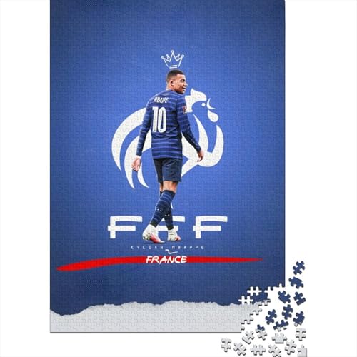 Mbappe Holz Puzzle - Fußball Puzzle Spielzeug Für Einzigartiges Geschenk - Geschenk Für Sohn Tochter Enkel Enkelin Neffe Nichte 1000 Stück (75x50cm) von RSFQJXBVO