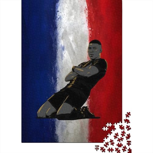 Mbappe Holz Puzzle - Fußball Puzzle Spielzeug Für Entspannen - Geschenk Für Sohn Tochter Enkel Enkelin Neffe Nichte 1000 Stück (75x50cm) von RSFQJXBVO