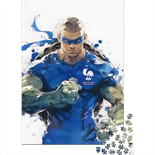 Mbappe Holz Puzzle - Fußball Puzzle Spiel Für Pädagogisches Geschenk - Geschenk Für Sohn Tochter Enkel Enkelin Neffe Nichte 1000 Stück (75x50cm) von RSFQJXBVO