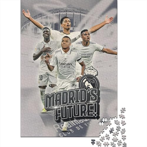 Mbappe Puzzle Spiel - Football Holz Puzzle Für Herausforderndes Spiel - Geschenk Für Sohn Tochter Enkel Enkelin Neffe Nichte 1000 Stück (75x50cm) von RSFQJXBVO