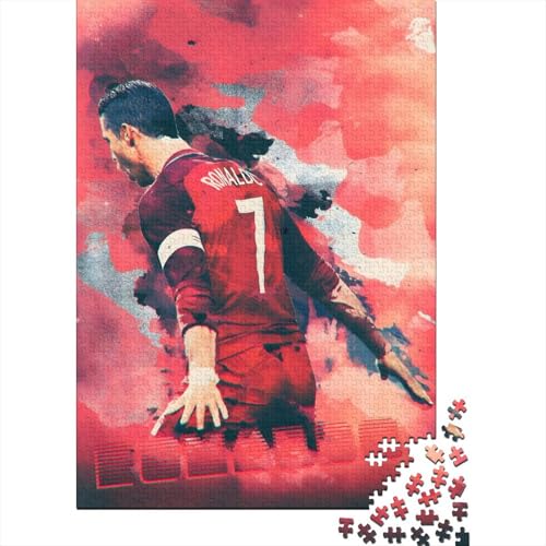 Ronnie Holz Puzzle - Football Puzzle Spiel Für Intellektuell Lehrreich Spielzeug - Geschenk Für Sohn Tochter Enkel Enkelin Neffe Nichte 1000 Stück (75x50cm) von RSFQJXBVO