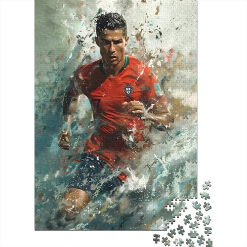 Ronnie Holz Puzzle - Football Puzzle Spiel Für Pädagogisches Geschenk - Geschenk Für Ehemann Freund Freundin Schwester Bruder 1000 Stück (75x50cm) von RSFQJXBVO