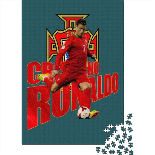 Ronnie Holz Puzzle - Football Puzzle Spiel Für Pädagogisches Geschenk - Geschenk Für Sohn Tochter Enkel Enkelin Neffe Nichte 1000 Stück (75x50cm) von RSFQJXBVO