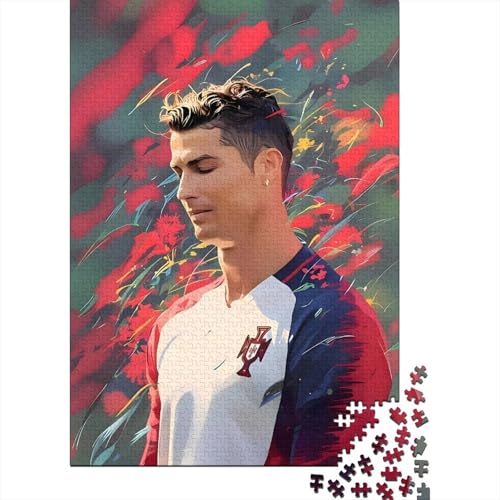 Ronnie Holz Puzzle - Football Puzzle Spielzeug Für Heim Dekoration - Geschenk Für Ehemann Freund Freundin Schwester Bruder 1000 Stück (75x50cm) von RSFQJXBVO