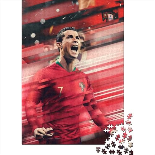 Ronnie Holz Puzzle - Football Puzzle Spielzeug Für Intellektuell Lehrreich Spielzeug - Geschenk Für Sohn Tochter Enkel Enkelin Neffe Nichte 1000 Stück (75x50cm) von RSFQJXBVO